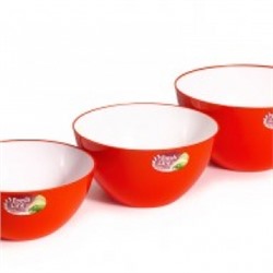 Миска 1,5л  двухцветная Fresh Line d180 оранж МП