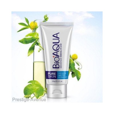 Пенка для умывания от акне Bioaqua removal of acne Pure Skin 0702