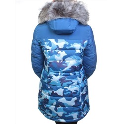 FT-16-082 Пуховик женский зимний (синтепух, искусственный мех) размер S - 42 российский