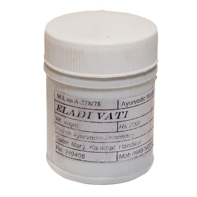 ELADI VATI, Adarsh (ЭЛАДИ ВАТИ, средство при бронхите, кашле, простуде, Адарш), 40 г.