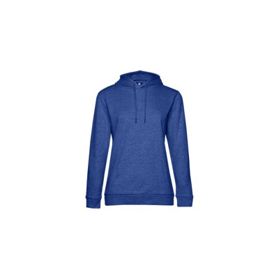 Толстовка с капюшоном женская Hoodie, ярко-синий меланж