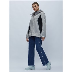 Ветровка женская MTFORCE большого размера серого цвета 22211Sr