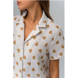 Женская пижама с шортами из муслина Happyfox