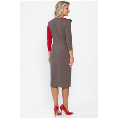 Платье Эванесса (трюфельно-красное) П12746-35М