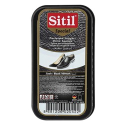 SITIL Губка д/полировки обуви из гладкой кожи Черная