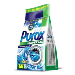 Универсальный стиральный порошок PUROX UNIVERSAL, 5,5 кг