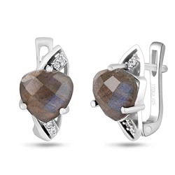 Серьги, лабрадорит, Каприз