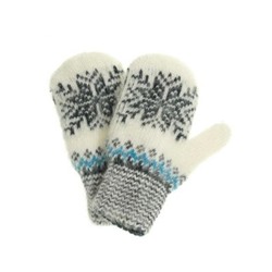 Варежки детские "Снежинка" 3 цвета 0608-1