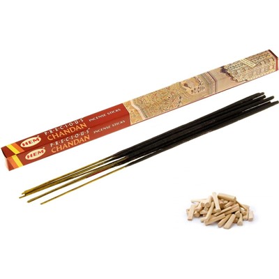 Hem Incense Sticks PRECIOUS CHANDAN (Благовония ДРАГОЦЕННЫЙ САНДАЛ, Хем), уп. 8 палочек.