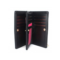 Кошелек женский искусственная кожа ForeverYoung-6929-009,  4отд,  20карм,  черный 243320