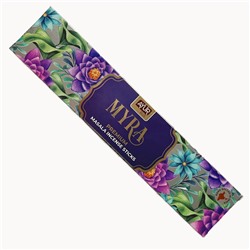 MYRA Premium Masala Incense Sticks, Ayur Plus (МИРА, ароматические масала палочки премиум-класса, Аюр Плюс), 18 г.