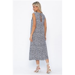 Платье Чародейка (черно-белое) П13878-9М