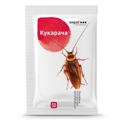 Кукарача 50г Август гранулы от тараканов, чешуйниц и мокриц