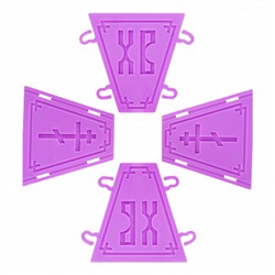 Форма для пасхи №1, разъемная пластиковая