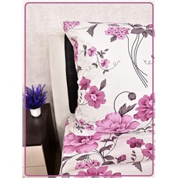 Постельное белье Шуйская бязь Пион сиреневый 7255-2