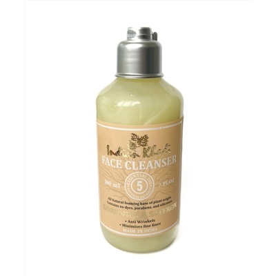 Face Cleanser GOAT MILK & SAFFRON, Indian Khadi (Гель для умывания КОЗЬЕ МОЛОКО И ШАФРАН, Против морщин, Индиан Кхади), 200 мл.