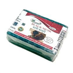 BLACK MUSK Handmade Bathing Soap, Karmeshu (ЧЁРНЫЙ МУСК мыло ручной работы, Кармешу), 125 г.