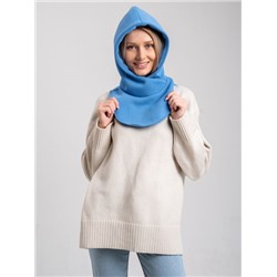 Капор трикотажный голубой