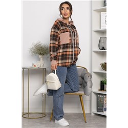 Рубашка Больше чем стиль НЬЮ (коричневая) Б13907-50М