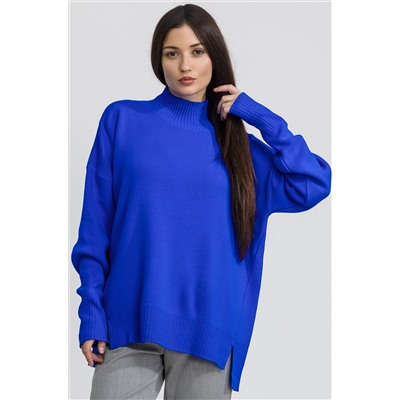 Женский джемпер оверсайз с воротником-стойкой Happyfox