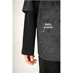 Детский лонгслив с двойным рукавом Happyfox