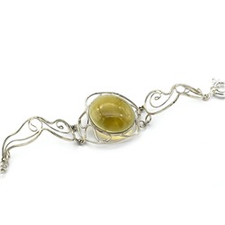 Браслет цитрин, 18см