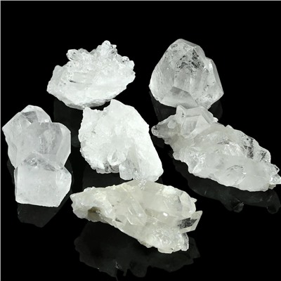 Кристаллы горного хрусталя 55*39*30мм, 60-69г