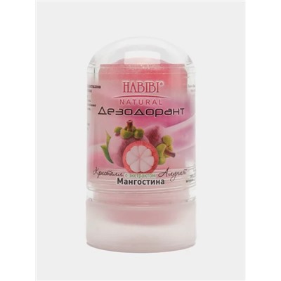 Дезодорант КРИСТАЛЛ Алунит С ЭКСТРАКТОМ МАНГОСТИНА, Habibi Natural, 60 г.
