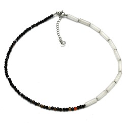 Чокер из кварца цилиндр 4*13мм, 39см