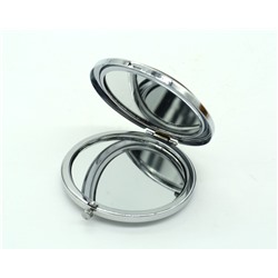 Карманное зеркало с тигровым глазом, серебристое