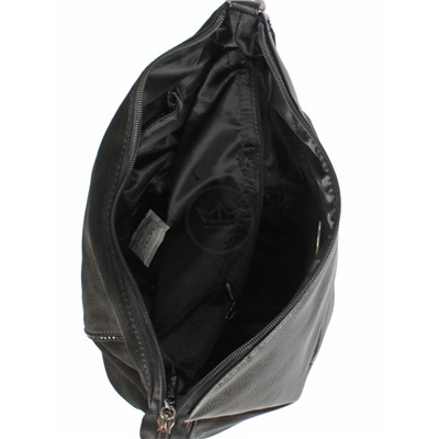 Сумка женская иск/кожа+нат/замша GT-M 62490-994 M-1/L 815-1/M-1,  1отд+карм/перег,  плечевой ремень,  черный 249385