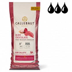 Шоколад Callebaut RUBY Chocolate / Рубиновый 47.3%, мешок (10 кг) (CHR-R35RB1-554) Годен до 23.09.24г