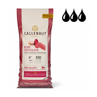 Шоколад Callebaut RUBY Chocolate / Рубиновый 47.3%, мешок (10 кг) (CHR-R35RB1-554) Годен до 23.09.24г