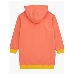 Платье худи UD 7500 коралл/желтый