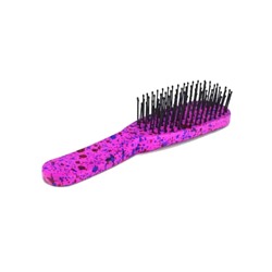 Merilin. CMB211 Расческа - щетка продолговатая с ручкой крапинка розовая 15х3,5х2,5см