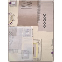 Простыня Ивановская бязь Графика вид 1-2 шоколад