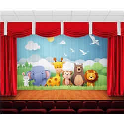 Занавес Звери на природе