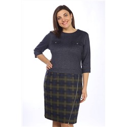 Lady Style Classic 900/2 синий_с_зеленым, Платье