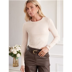 Джемпер из трикотажа в широкий рубчик