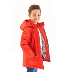 Парка зимняя для мальчика Мембрана красный