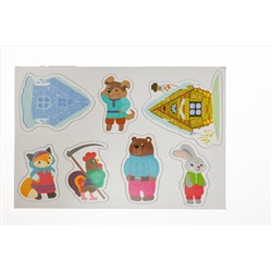 Магниты «Зайкина избушка». Серия Магнитные истории (7 штук)