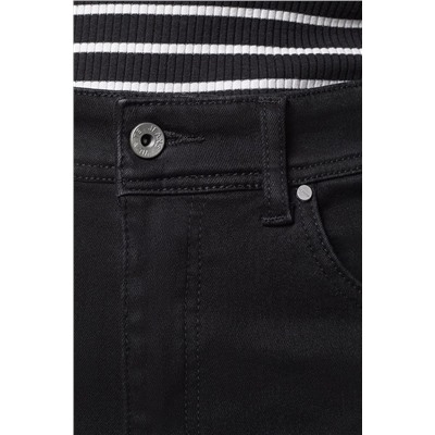 Джинсы силуэта mom-fit чёрные D54.076