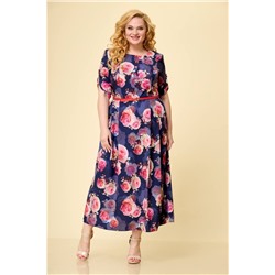 TrikoTex Stil 1716 розы, Платье