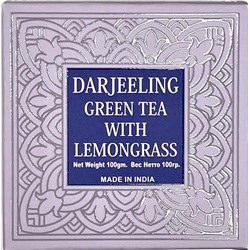 DARJEELING Green Tea with LEMONGRASS, Bharat Bazaar (ДАРДЖИЛИНГ Зеленый чай с ЛЕМОНГРАССОМ, Бхарат Базар), 100 г.