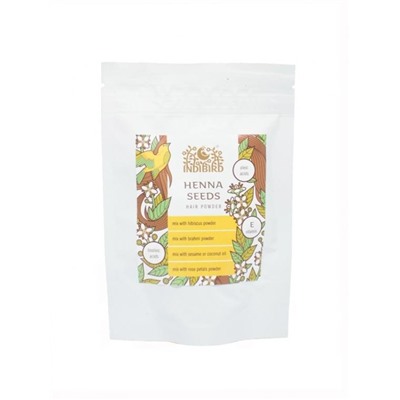 HENNA SEEDS Hair Powder, Indibird (СЕМЕНА ХНЫ Порошок для волос, Индибёрд), 50 г.