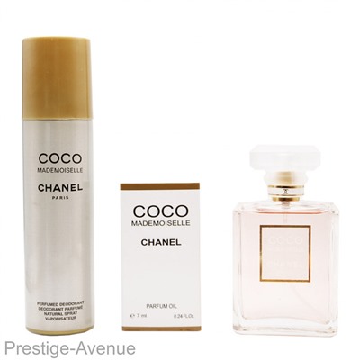 Подарочный набор Chanel Coco Mademoiselle for woman 3 в 1 150 ml x 7 ml x 100 ml