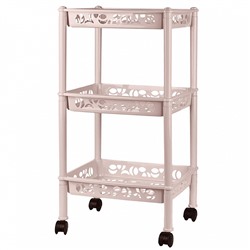 Этажерка Keeplex Light на колесиках трехсекционная малая прямоугольная 37×29×11 см KL282612005 бежевый топаз
