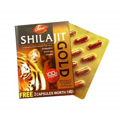 SHILAJEET GOLD Dabur (Шиладжит Голд, Дабур), 12 капс.