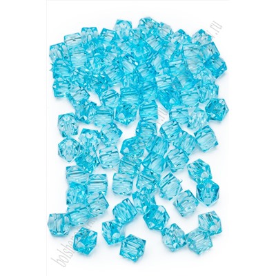 Бусины граненые 8 мм*500 гр (SF-7399) голубой №33