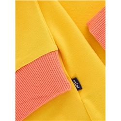 Платье худи UD 7500 желтый/коралл